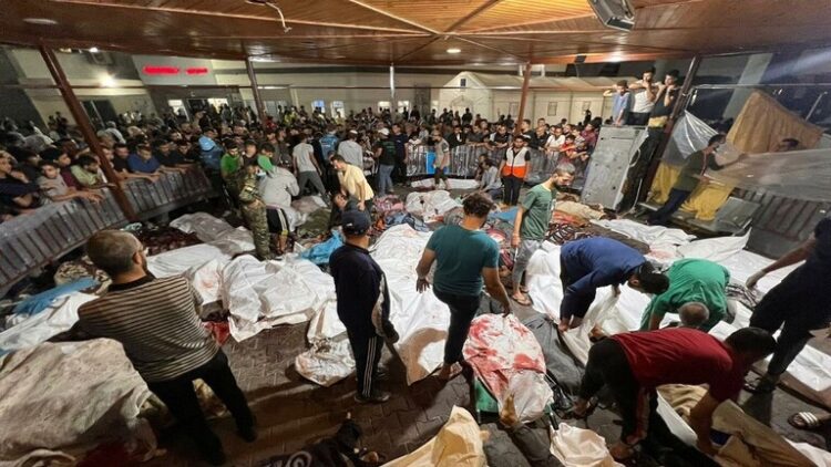 مجزرة المستشفى الأهلي المعمداني في غزة
